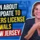 Learn About the Update to Drivers License Renewals in New Jersey